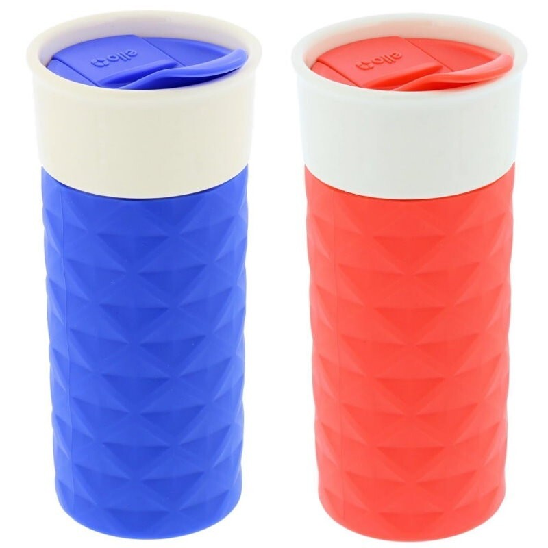 Ello Ogden On-The-Go Ceramic Travel Mug with Friction-Fit Lid & Silicone Boot