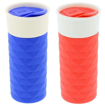 Ello Ogden On-The-Go Ceramic Travel Mug with Friction-Fit Lid & Silicone Boot