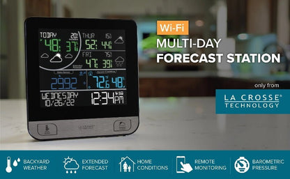 La Crosse Smart Wi-Fi Colour Weather Forecast Station Android iPhone App Monitor