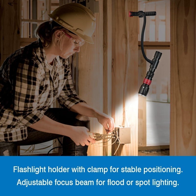 Camelion 3-in-1 LED Waterproof Rechargeable Flashlight Kit Work Light Flexible
