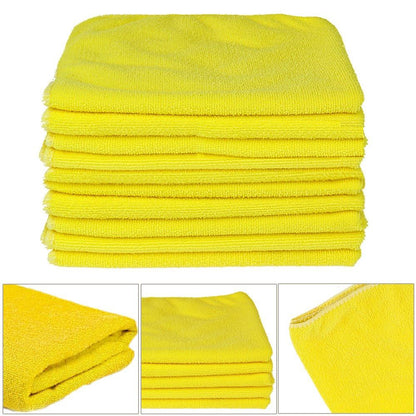 8 Soft Plush Microfibre Glass Cloth Car Cleaning Drying Wipe Towel 40.6 x 40.6cm