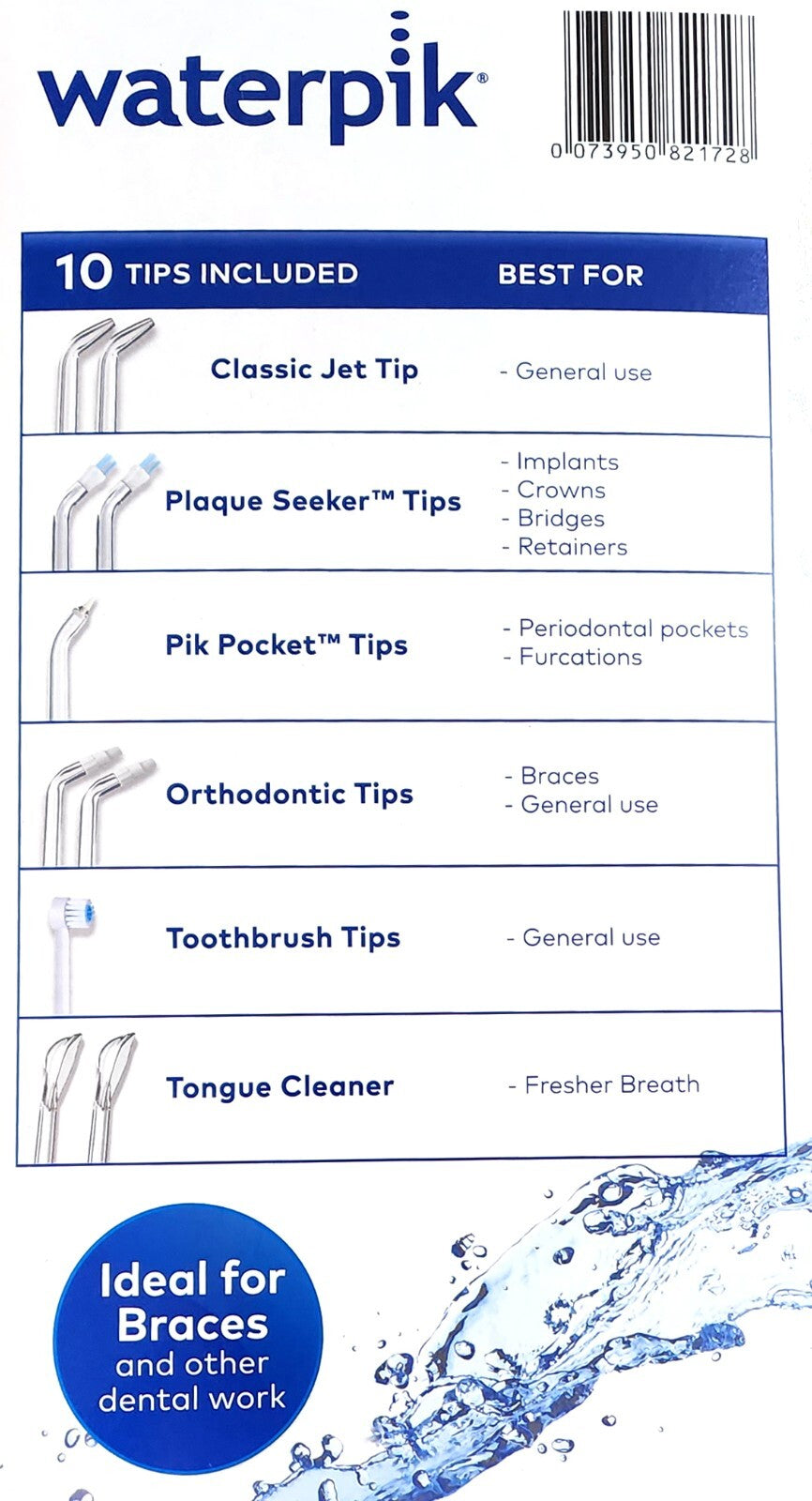 Waterpik Ultra & Cordless Plus Water Dental Flosser 10xAccessory Tips USB Charge