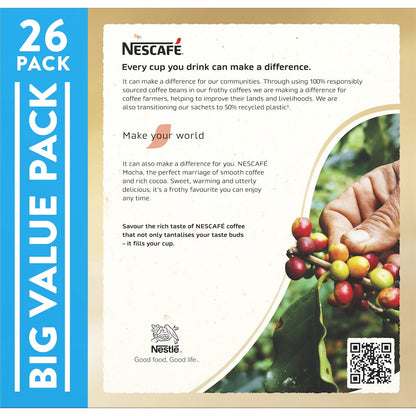 Nescafe Instant Coffee Stick Creamy & Frothy Mocha Cocoa Drink 78 x 16.5g Sachet