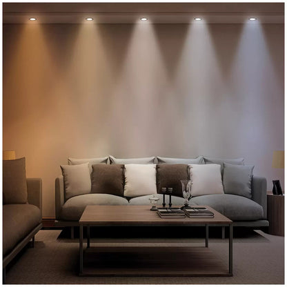 Mirabella 9w LED Dimmable Downlights IP44 800lm White 5 Colour Select 10 packs