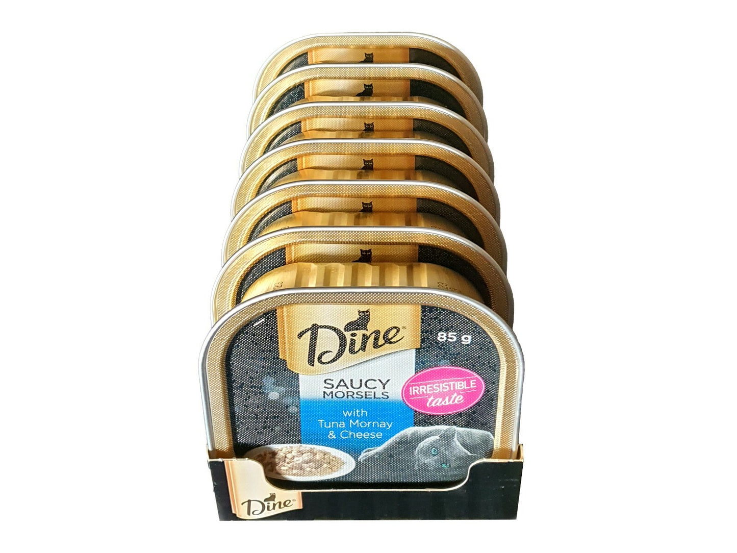 28x85g Dine Premium Wet Cat Food Tuna Mornay & Cheese Gravy Lamb Australia Made