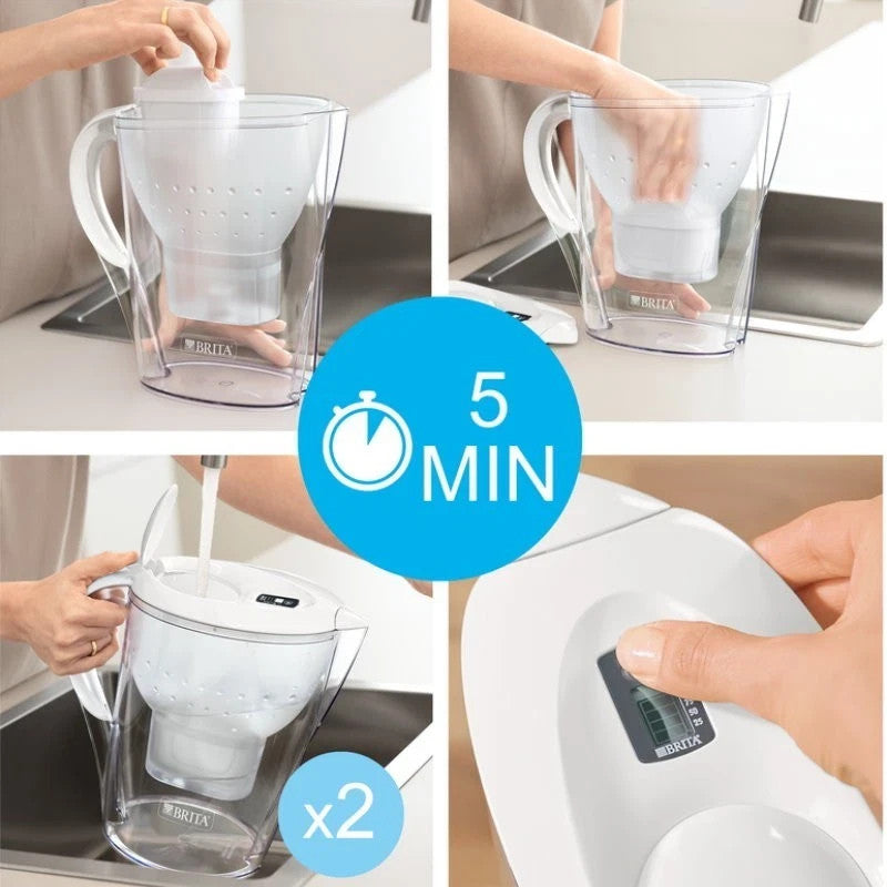 Brita Maxtra Pro Replacement Water Filter Cartridges Reduce Chlorine Lead 8 Pack