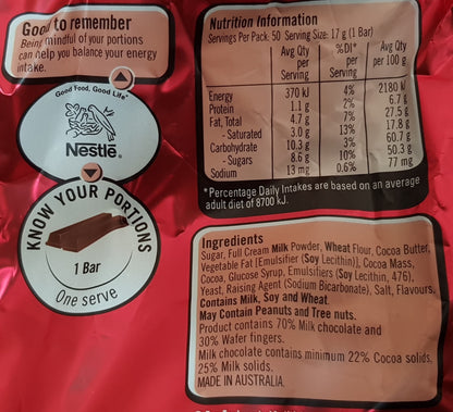 Nestle Kit Kat 700g Bag 50 x 14g Chocolate Bar Perfect For Party Sweet Tea Snack