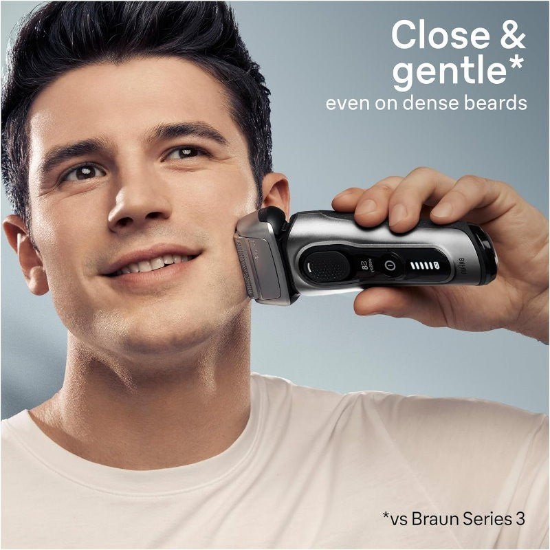 Braun Series 8 Wet & Dry 3 + 1 Head Electric Shaver & Precision Trimmer -Express
