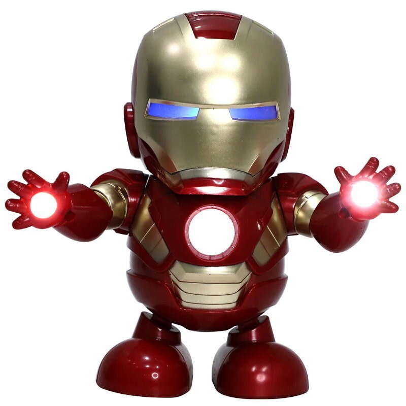 Iron Man Tony Stark Superhero Dancing Hero Action Figure Music and Light Toys