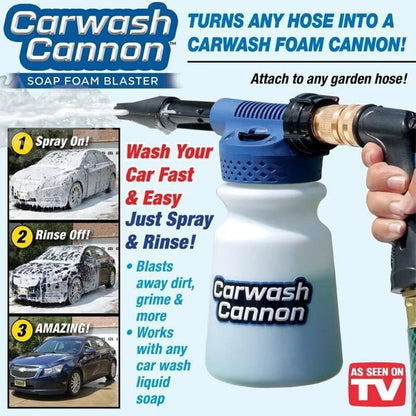 Carwash Cannon Car Wash Soap Foam Blaster Water Spray Gun With 5 Spray Settings