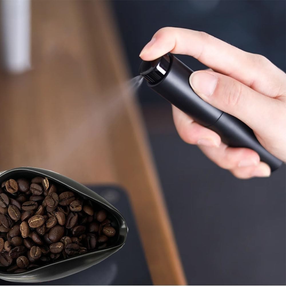 Ceramic Coffee Bean Dosing Cup Black Espresso Barista Vessel for Home Cafe Use