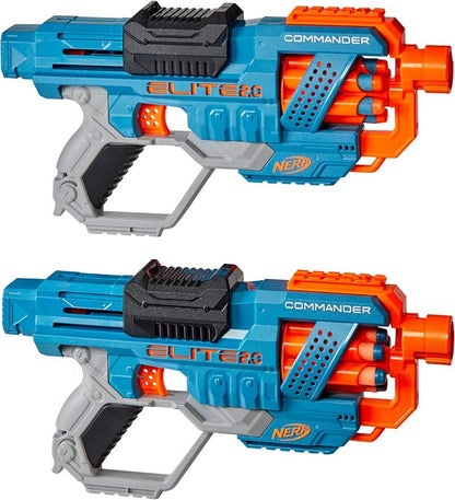 2-Pack NERF Elite 2.0 Commander RD-6 Dart Blasters Outdoor Toy