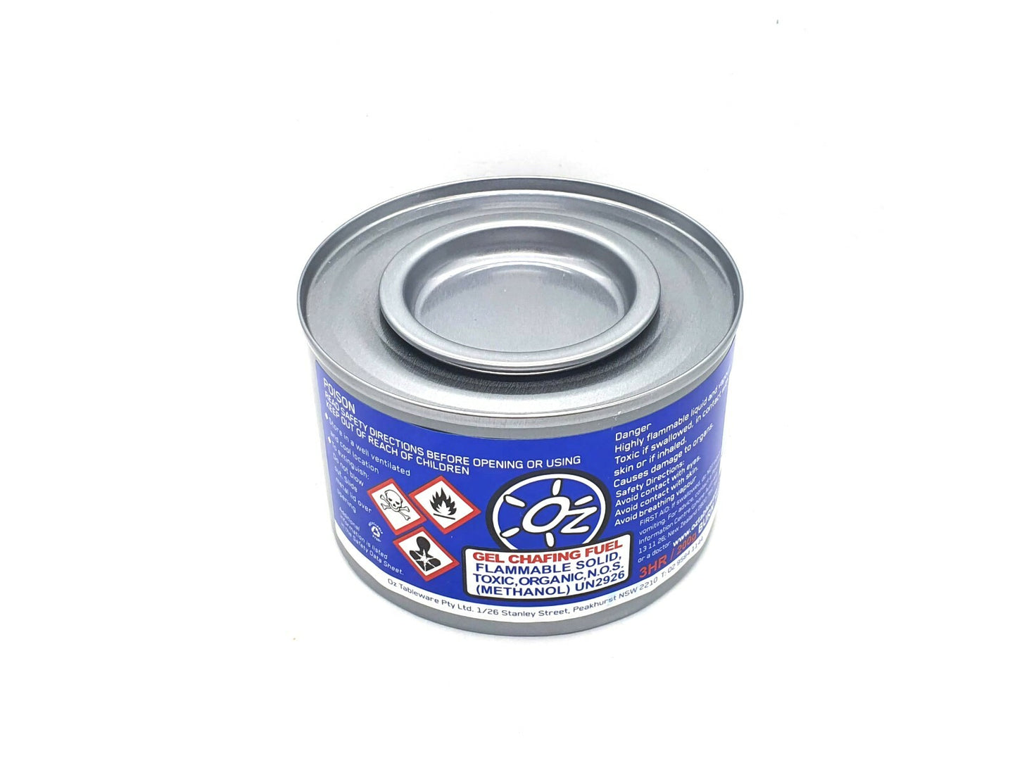 Portable Methanol Gel Food Heating Warmer Chafing Dish Outdoor Camping 3 Hr Burn