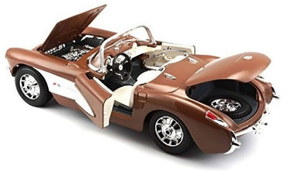 Maisto 1:18 Scale Special Edition 1957 Chevrolet Corvette Bronze Die Cast Car