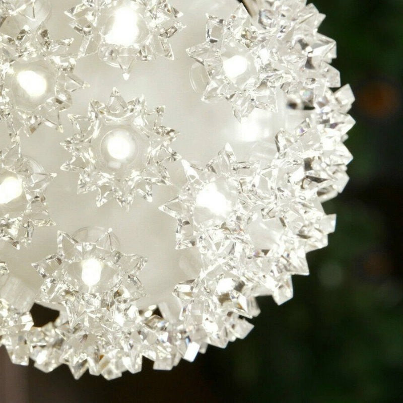 GE 3-Pack 5.5 inch StayBright Random Sparkle LED Spheres Christmas String Light