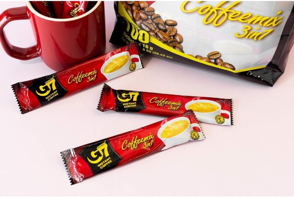 Trung Nguyen Legend G7 Coffeemix 3 in 1 Vietnamese Instant Coffee 120 Packets