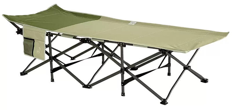Hidden Wild XL Portable Folding Camp Cot with Carry Bag - 159kg, 200x80x47 cm