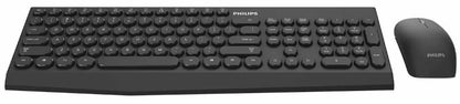 Philips Wireless Keyboard and Mouse with Sphere HD 2MP Shutter Webcam Combo