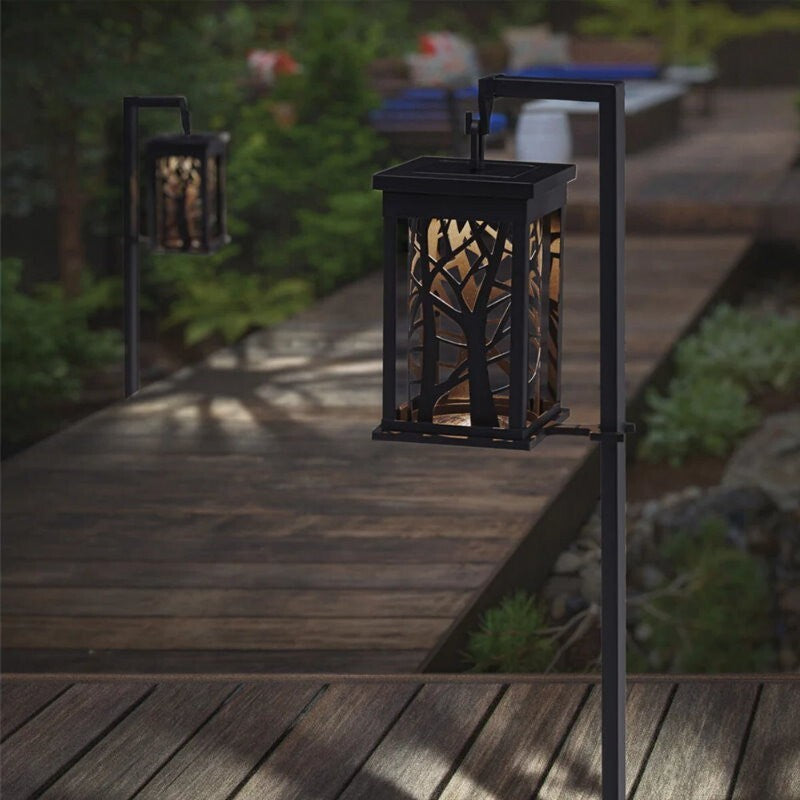 Naturally Solar GTX 2-Pack Shepherds Hook Landscape Light IP65 Auto On/Off