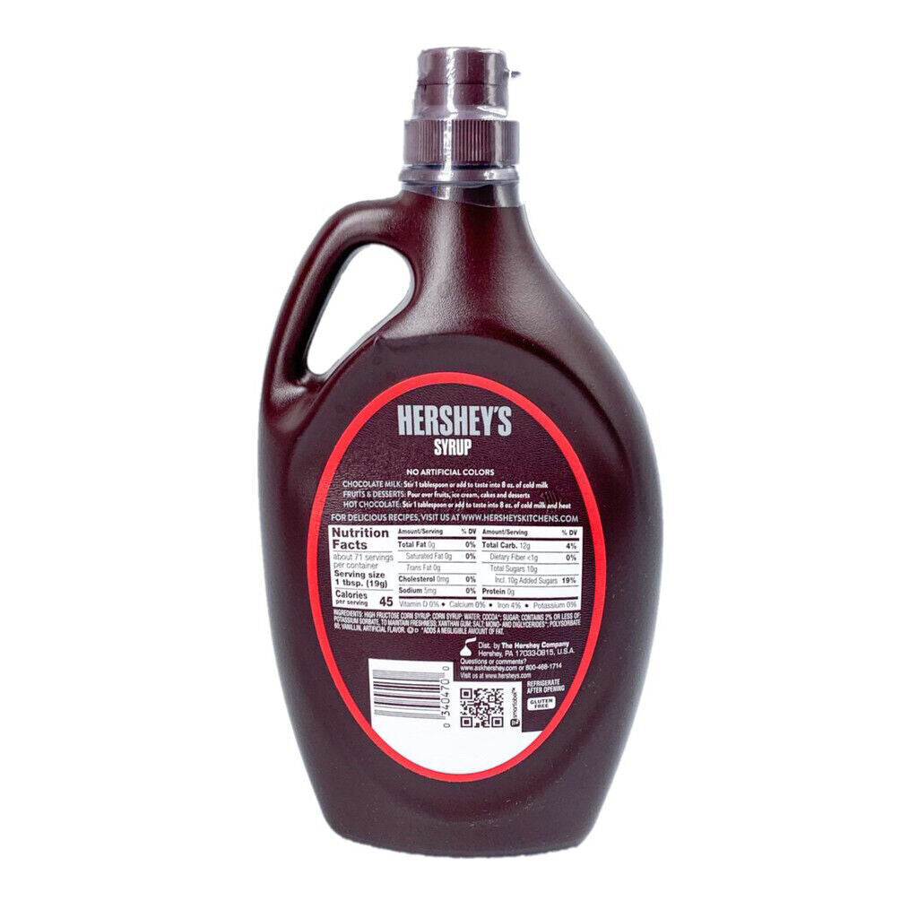 Hershey's Chocolate Flavor Syrup Desert Shakes Ice Cream Milkshake Topping 425g