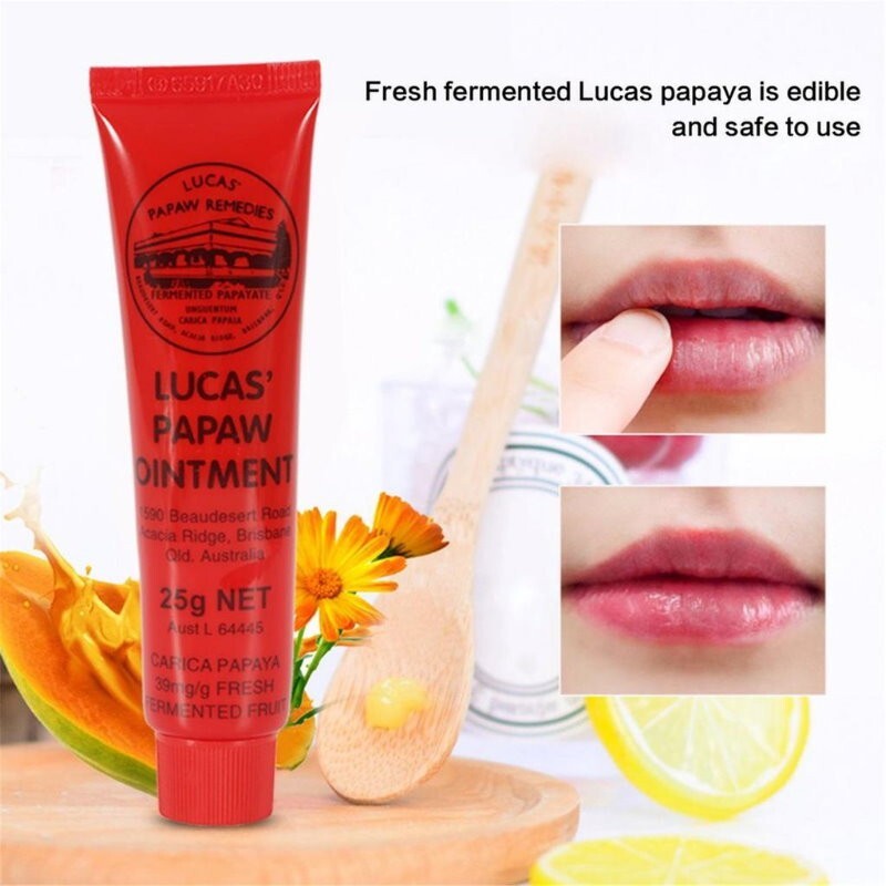 100% Lucas' Papaw Ointment Paw Paw Cream Handy Tube 25g Aussie Made