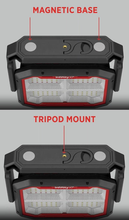 Infinity X1 3000 Lumen Solar Rechargeable Portable Floodlight Torch Work Light
