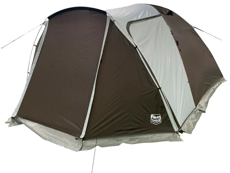 Timber Ridge 6 Person Family Waterproof Camping Dome Tent with Vestibule & Bag