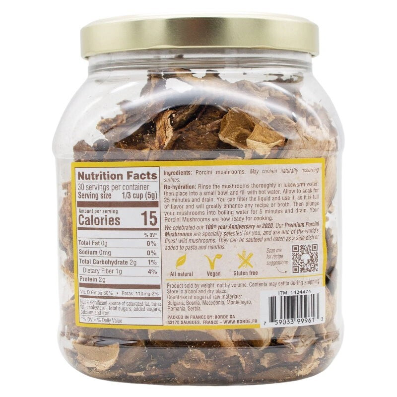 The Wild Mushroom Co Dried Porcini Mushroom 150g Packed in France - Express Post