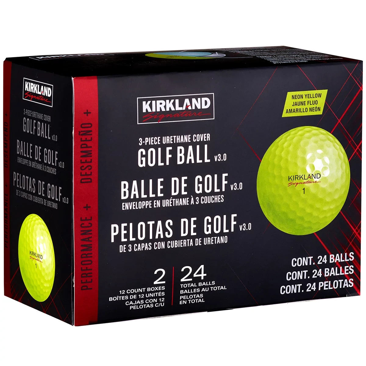 24 Kirkland Signature High Performance+ Plus Soft Urethane Cover Golf Balls USGA