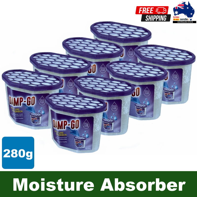 DAMP-GO Moisture Absorber Tubs Portable Dehumidifier Fragrance Free 280g