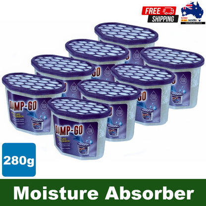 DAMP-GO Moisture Absorber Tubs Portable Dehumidifier Fragrance Free 280g