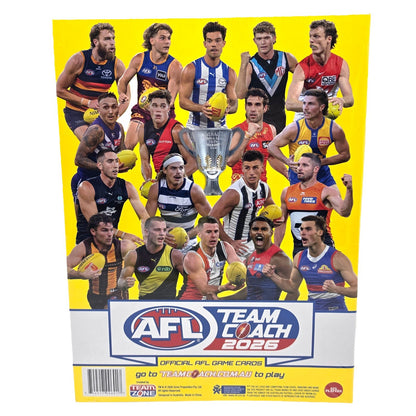 2026 Official AFL TeamCoach Cards Footy Collector Album Holds 252 Card Booklet