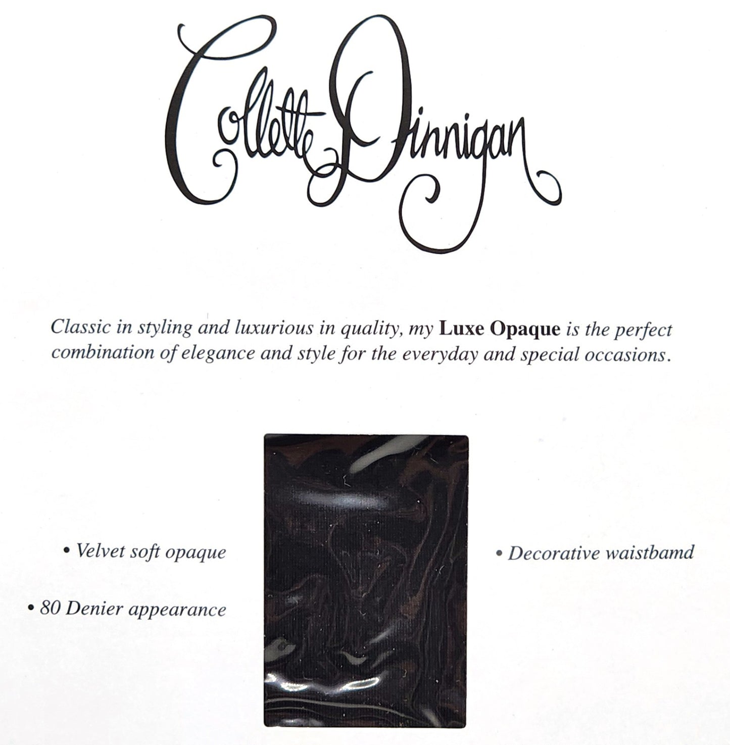 Brand New Collette Dinnigan Luxe Opaque Noir Couture Control Top Tight Velvet XT
