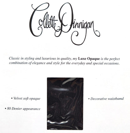 Brand New Collette Dinnigan Luxe Opaque Noir Couture Control Top Tight Velvet XT