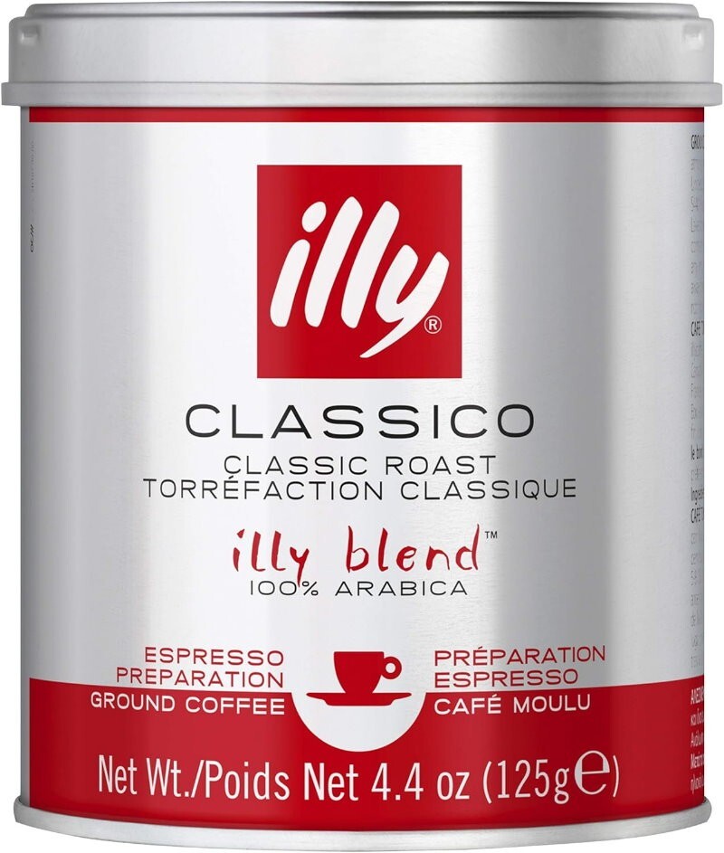 ILLy Ground Coffee Blend Classic Roast Espresso Coffee 125g Classico Medium