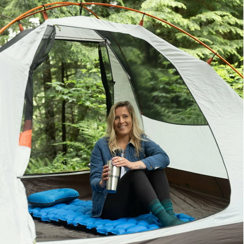 Cascade Mountain Tech Insulated Sleeping Pad Pillow Lightweight Inflatable Camp