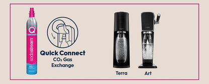 Sodastream Terra Sparkling Water Drink Maker Mega Pack Soda Stream Machine 2x1L