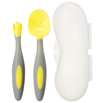 b.box Toddler Feeding Set Divided Plate, Sippy Cup, Cutlery Set - Self Training