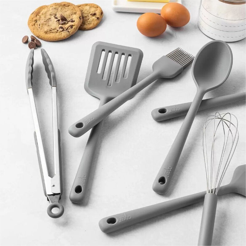 Core Kitchen 8 Piece Silicone Cooking Utensils Set Heat-Resistant BPA Free
