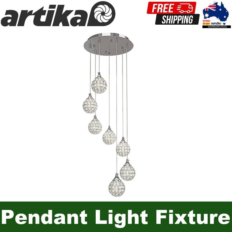 Artika Honeymoon Pendant LED Fixture Ceiling Light w/ 7 LED Pendants Adjustable