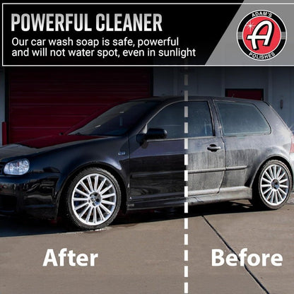 Adam's Polishes Car Wash Shampoo 2.5L Spot Free pH Best For Snow Foam Cannon