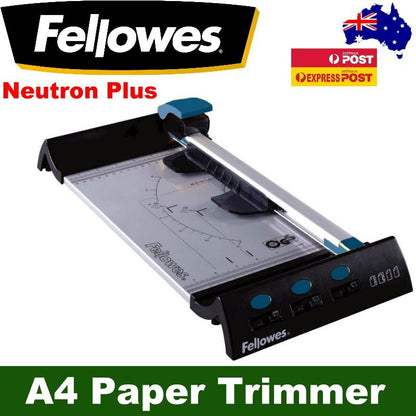 Fellowes Neutron Plus A4 Rotary Paper Trimmer Small Office 10 Sheets 54101