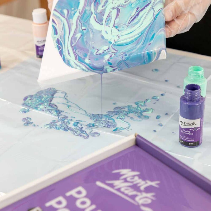 Mont Marte 72 Piece Premium Paint Experience Kit Pouring Paint Set Creative Art