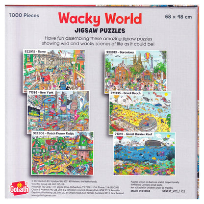 1000 Piece Jigsaw Puzzle 68cm x 48cm Wacky World Different Design Village Farm
