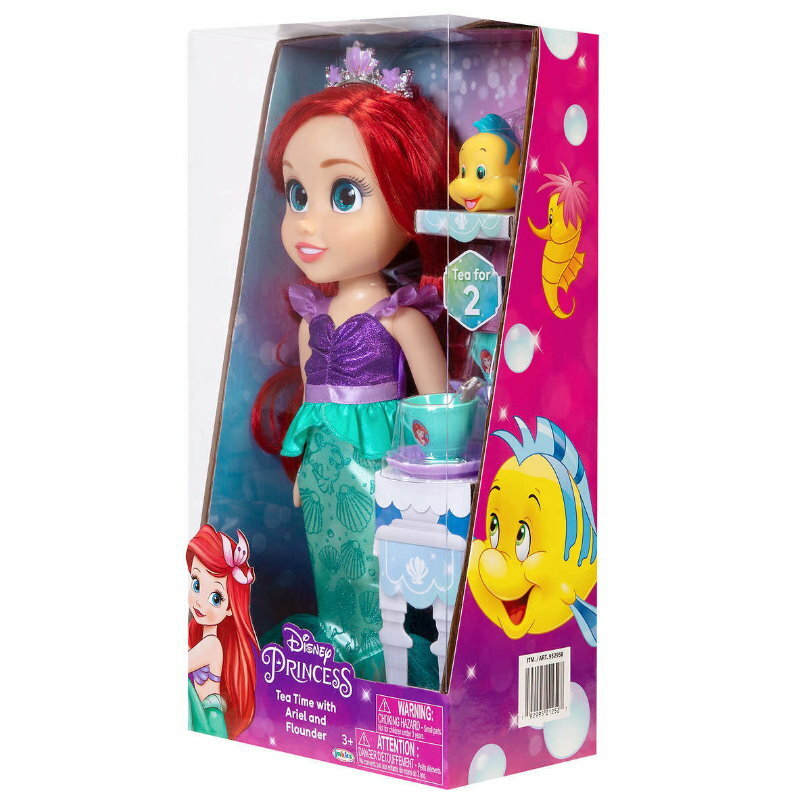 Disney Princess Doll Tea Time w/ Friend - Doll, Outfit, Tea Cups, Plates, Spoons
