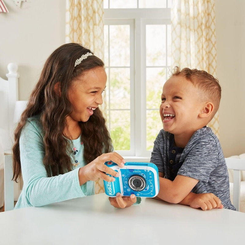 VTech KidiZoom Print Cam with 4 Paper Rolls & 2 Stickers Rolls - Kid Camera Blue