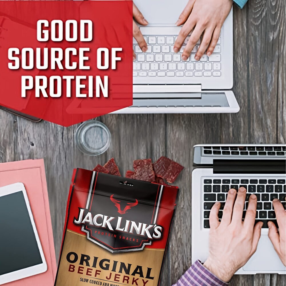 Jack Link's Original Beef Jerky Slow Cook Protein Snack Natural Ingredient 310g