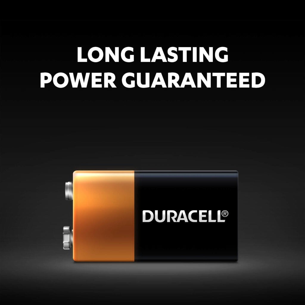 8 x Duracell 9V Coppertop Duralock Smoke Alarm Toy Alkaline Battery MN1604 6LR61