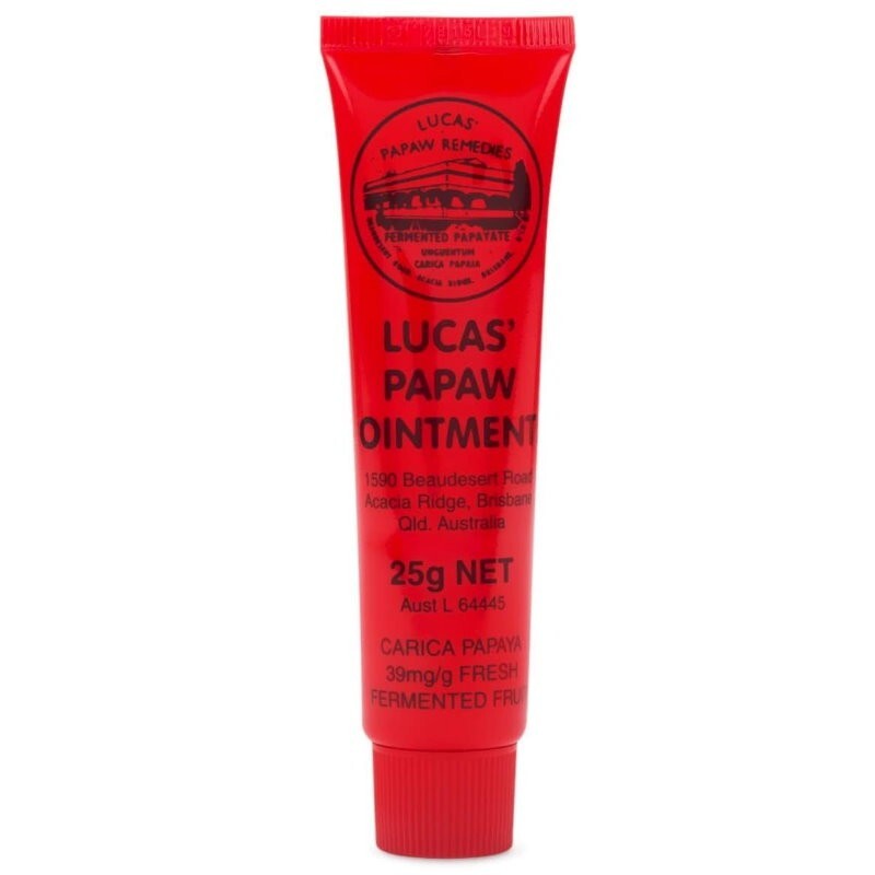 100% Lucas' Papaw Ointment Paw Paw Cream Handy Tube 25g Aussie Made