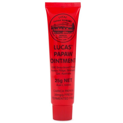100% Lucas' Papaw Ointment Paw Paw Cream Handy Tube 25g Aussie Made